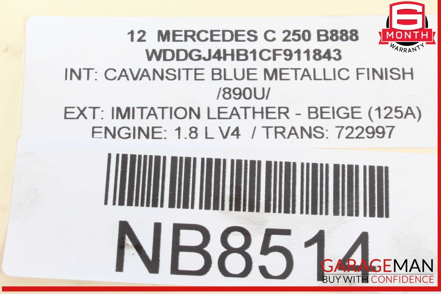 12-15 Mercedes W204 C250 SLK250 A/C Air Conditioning Compressor 0032308511 OEM