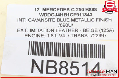 12-15 Mercedes W204 C250 SLK250 A/C Air Conditioning Compressor 0032308511 OEM
