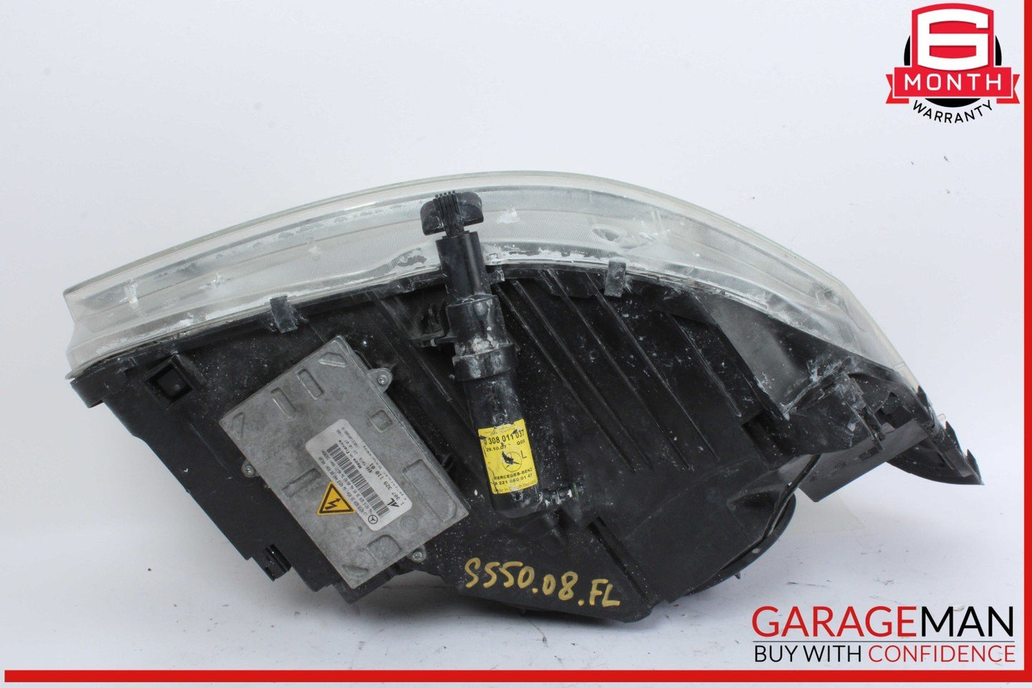 07-09 Mercedes W221 S550 Left Headlight Lamp Bi Xenon w/ Night Vision OEM