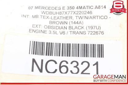 03-09 Mercedes W211 E350 4MATIC Trunk Lid Tailgate Lock Handle 2117400293 OEM