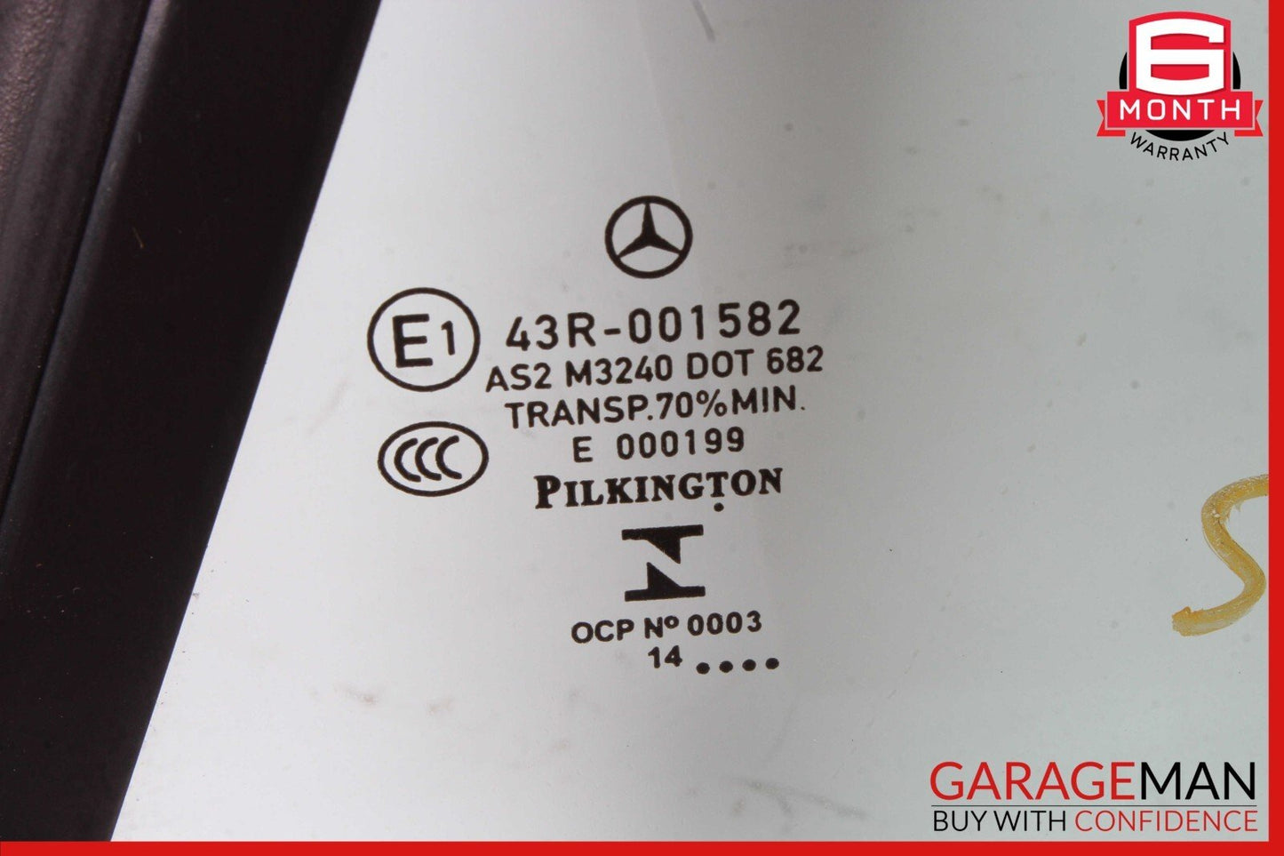 12-20 Mercedes R172 SLK250 SLK350 Rear Left Side Quarter Window Glass OEM