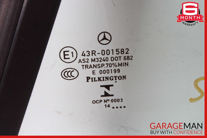 12-20 Mercedes R172 SLK250 SLK350 Rear Left Side Quarter Window Glass OEM