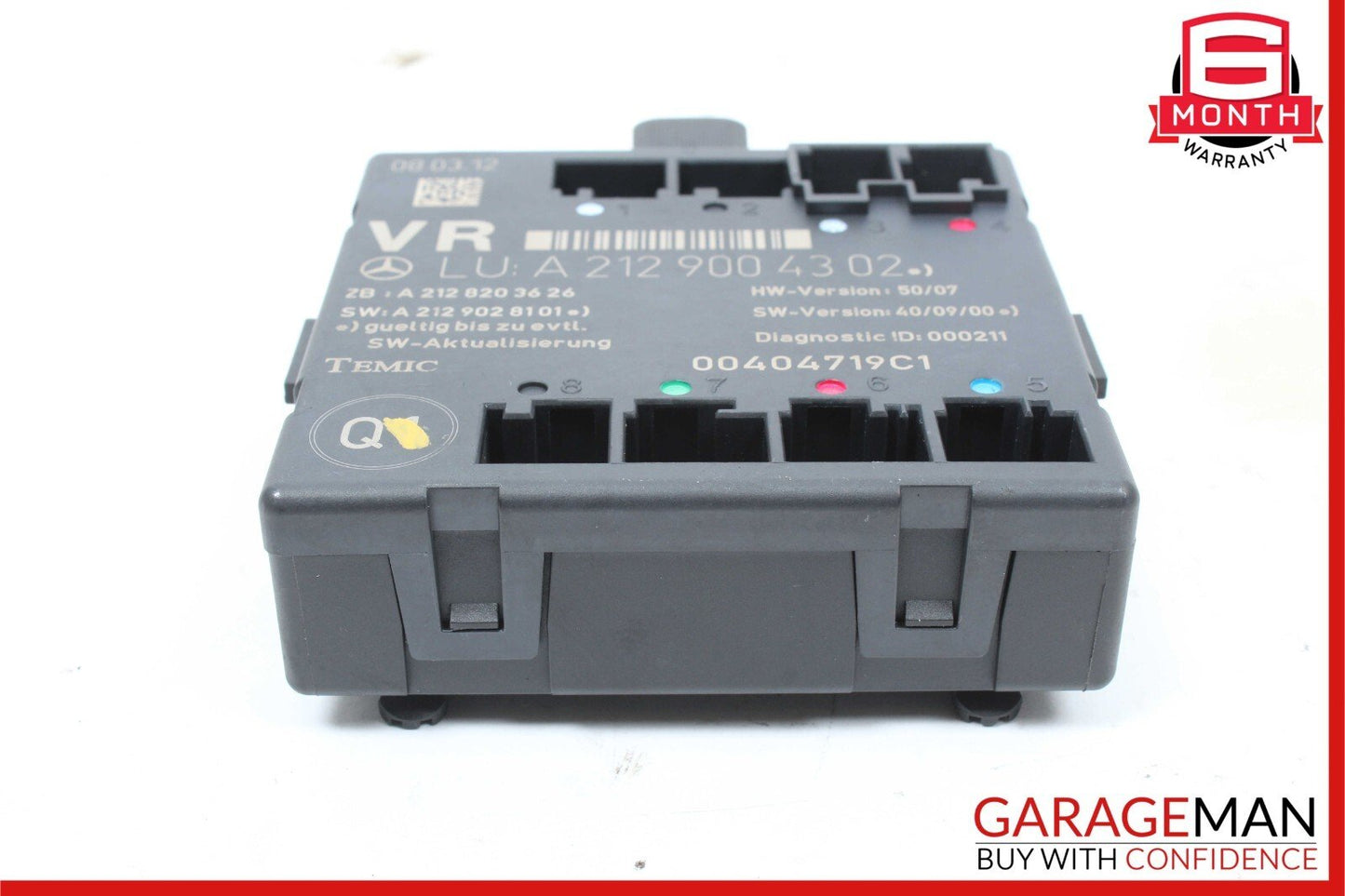 08-14 Mercedes W204 C250 C300 Front Right Passenger Side Door Controller Module
