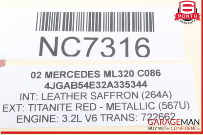 00-06 Mercedes W163 ML320 ML500 E55 AMG Voice Command Control Module Unit