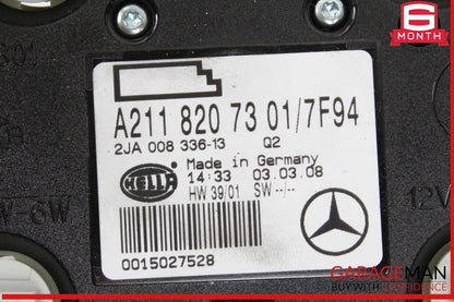 07-09 Mercedes W211 E350 E550 Rear Overhead Dome Light Gray 2118207301 OEM