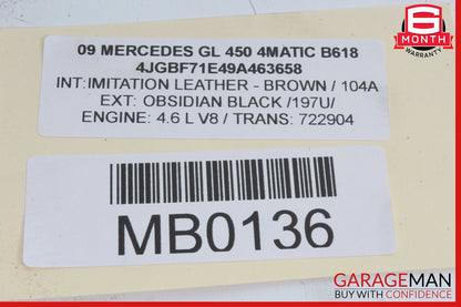 07-09 Mercedes X164 GL450 Base Front Right Side Bumper Cover Grille Grill Mesh