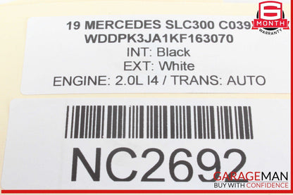 17-20 Mercedes SLC300 SLC43 AMG AC A/C Air Conditioning Compressor 0008305301