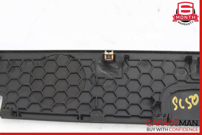 03-12 Mercedes R230 SL500 SL550 Rear Deck Speaker Cover Trim Panel Black OEM