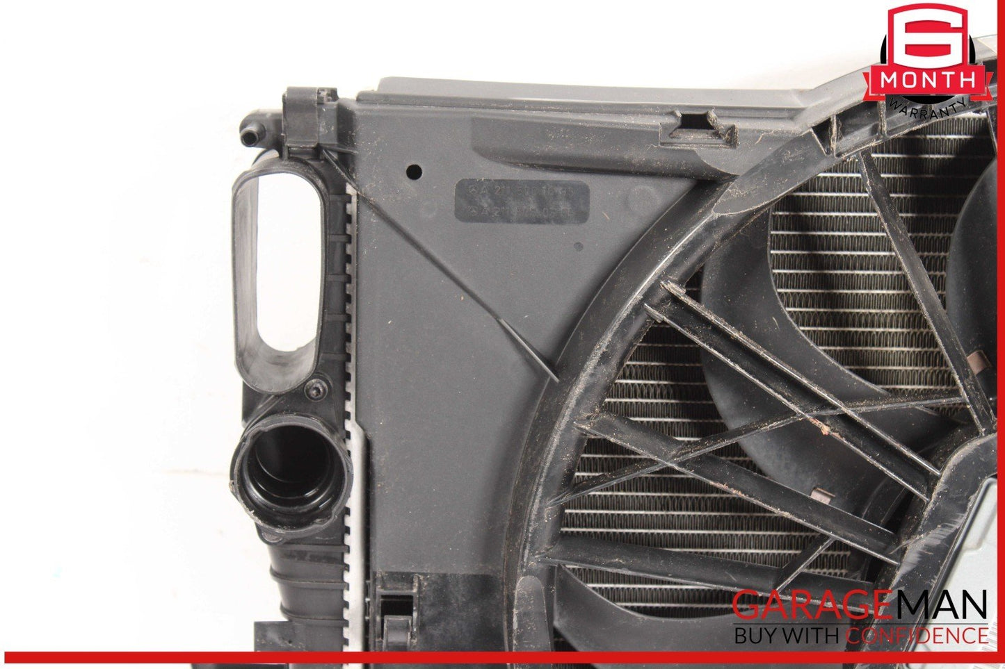 03-09 Mercedes W211 E320 Engine Motor Cooling Fan Radiator A/C Condenser Assy