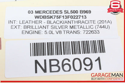 03-06 Mercedes R230 SL500 SL55 AMG Front Right Door Handle Keyless Go OEM