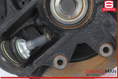 06-12 Mercedes W164 ML350 Rear Left Driver Side Spindle Knuckle w/ Rotor Disc