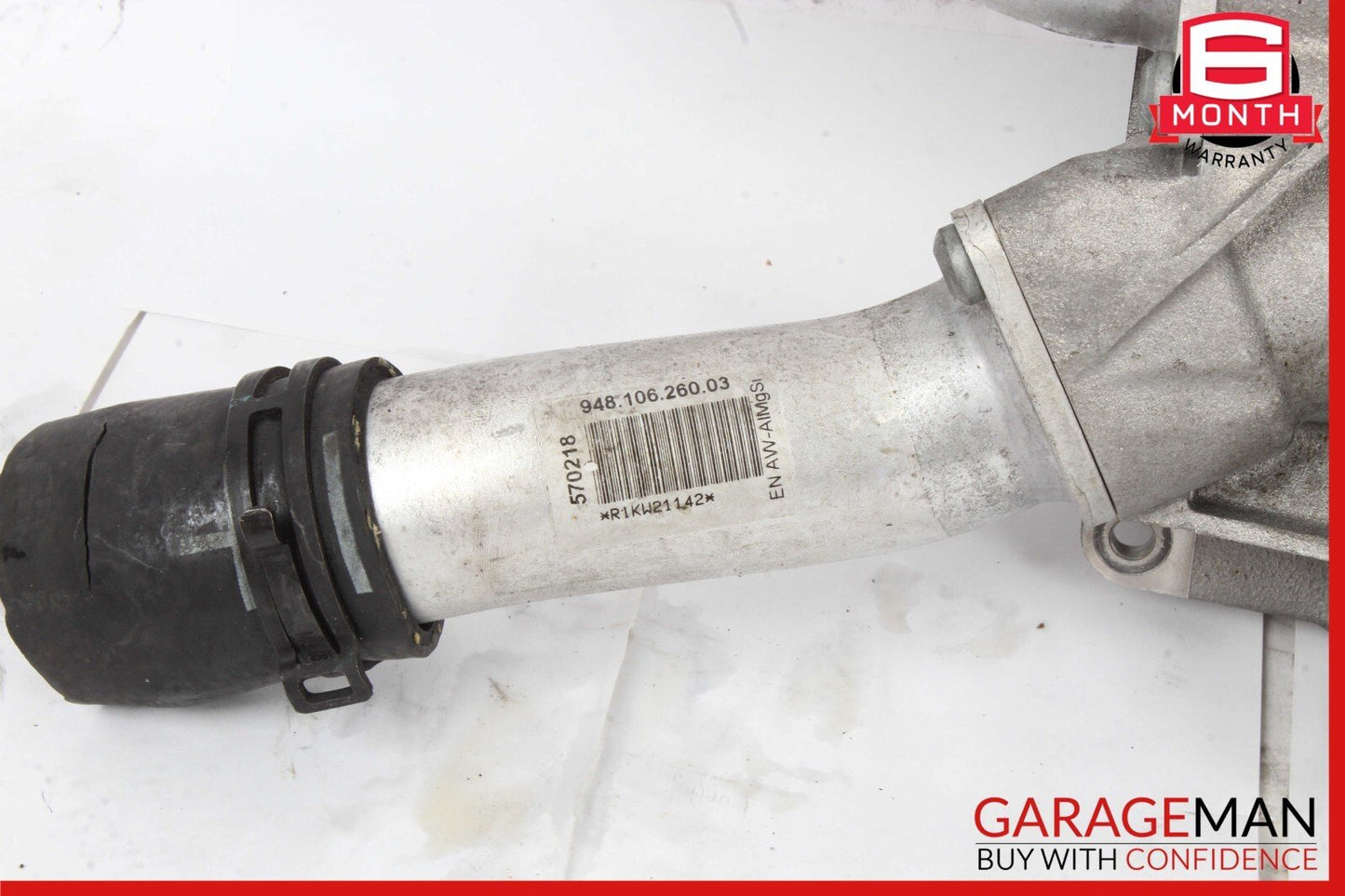 11-16 Porsche Panamera 970 3.6L Engine Coolant Hose Tube Pipe OEM
