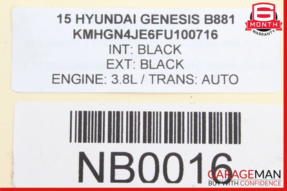 13-16 Hyundai Genesis Front Left Driver Side Axle Shaft OEM