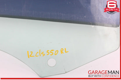 12-18 Mercedes W218 CLS550 CLS63 AMG Rear Left Driver Side Door Window Glass OEM