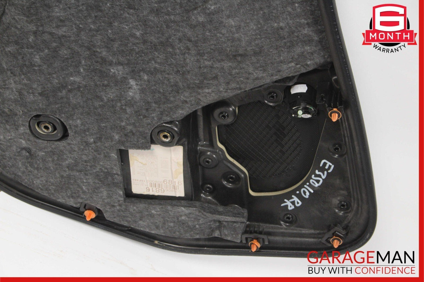 10-13 Mercedes W212 E350 E500 E400 Rear Right Interior Door Panel Cover Grey