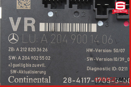 12-15 Mercedes W204 C250 C350 Coupe Front Right Side Door Control Module Unit