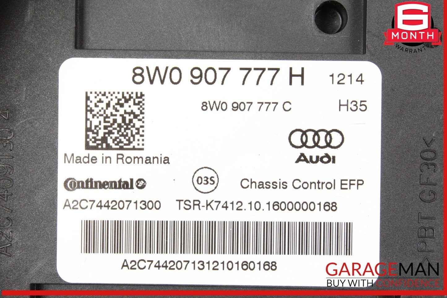 18-24 Audi S5 A5 Active Suspension Control Module Unit 8W0907777H OEM