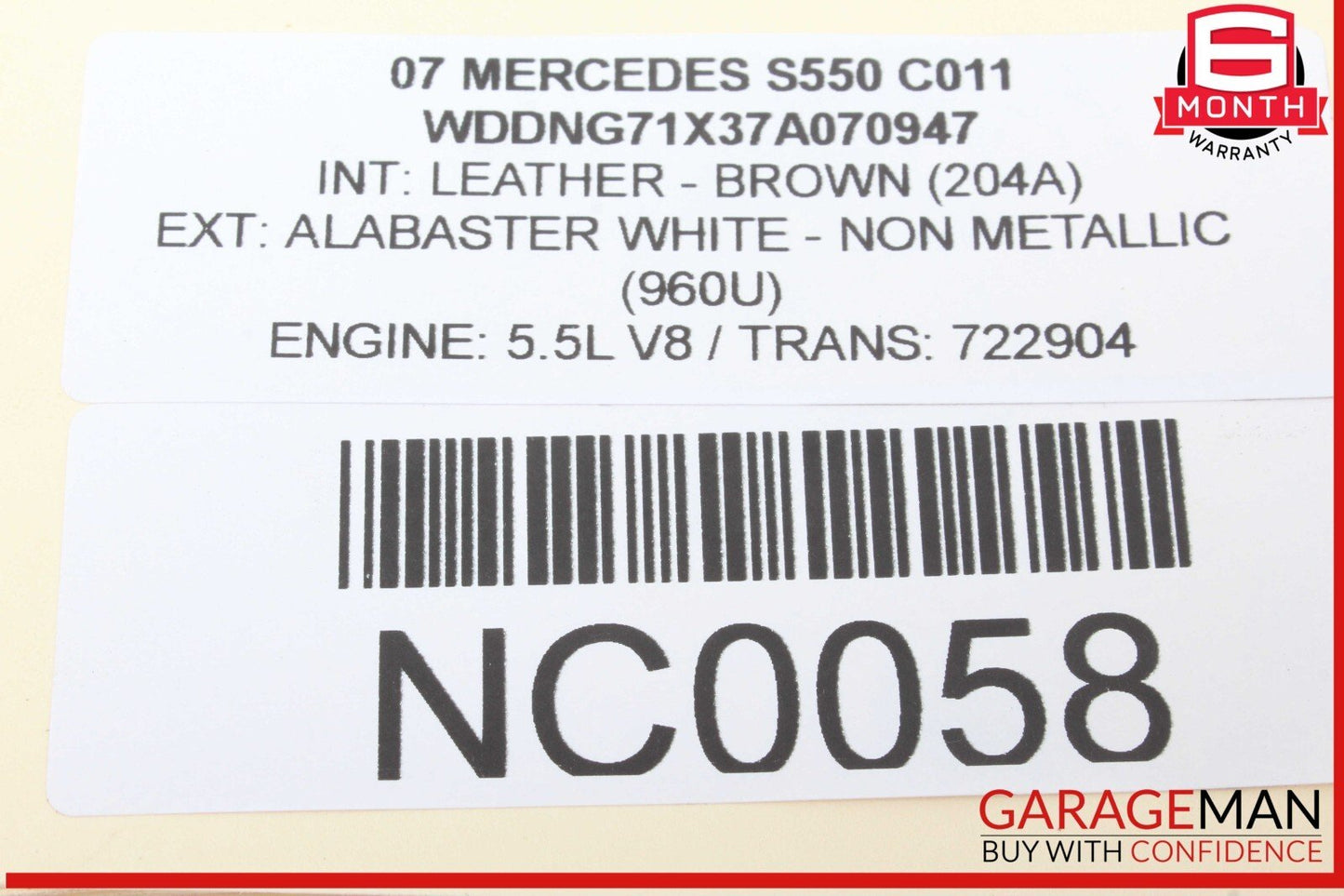 07-13 Mercedes W221 S550 S400 Rear Right or Left Side Door Control Module OEM