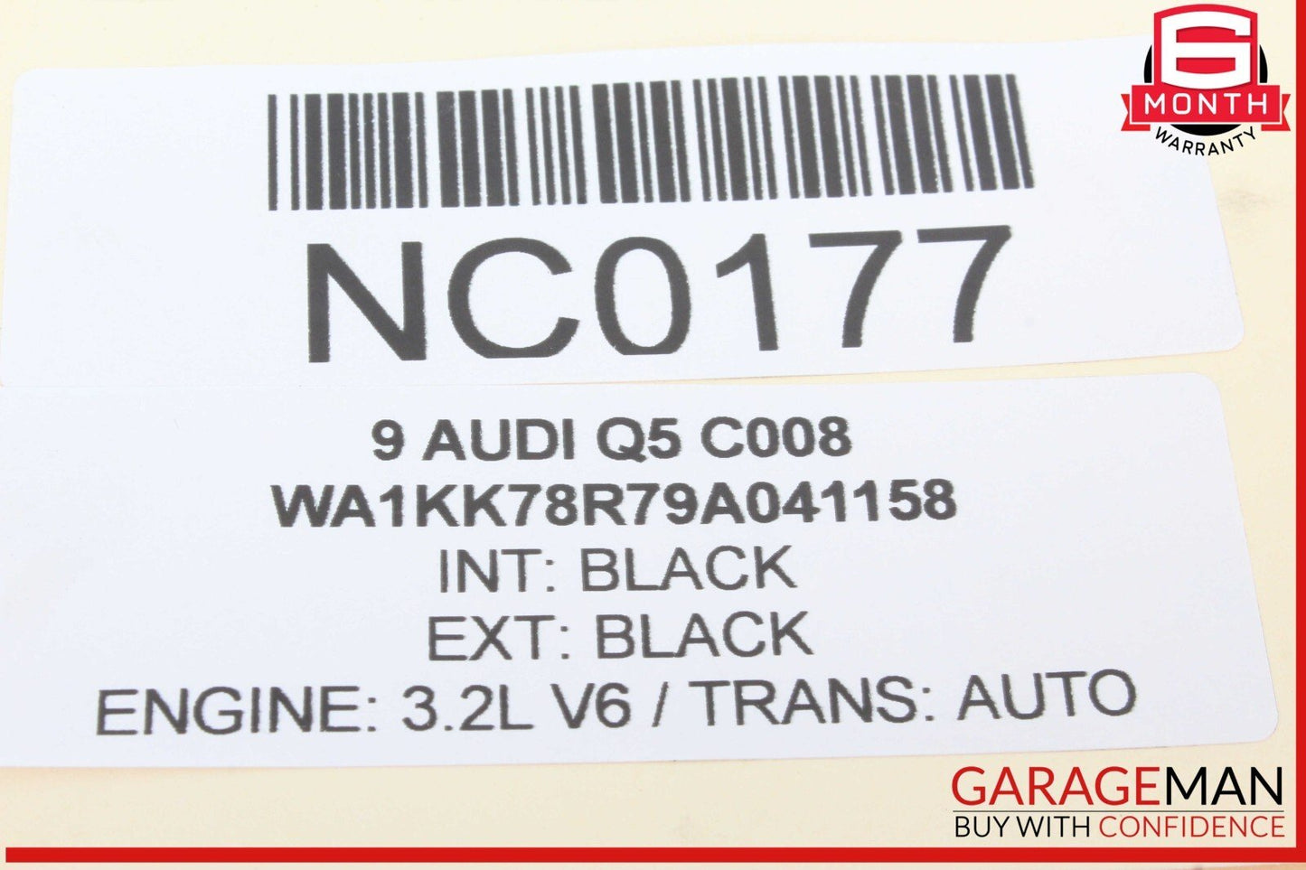 09-17 Audi Q5 Front Right Passenger Seat Occupant Detection Module 8R0959339