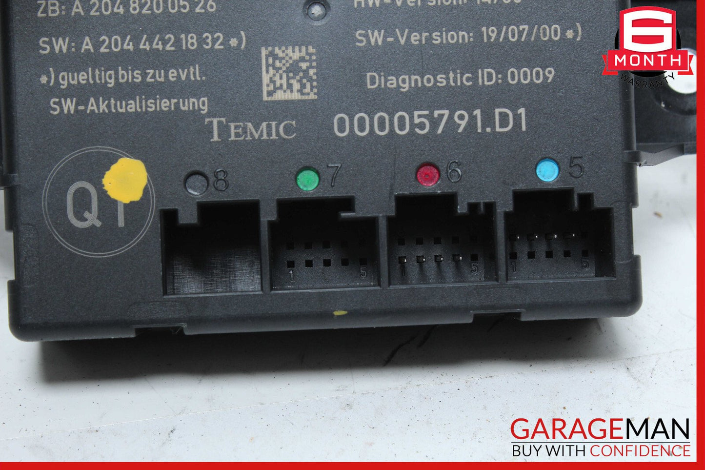 08-14 Mercedes W204 C300 C350 Rear Left Side Door Control Module 2048702326 OEM
