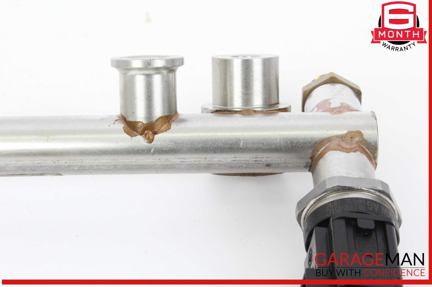 09-16 Porsche Cayenne 958 Audi S4 Lower Fuel Injector Rail 03H133317P OEM