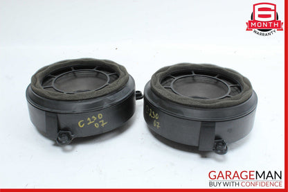 01-07 Mercedes W203 C230 Front Right & Left Side Door Audio Speaker Set of 2 OEM