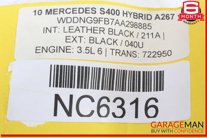 07-13 Mercedes W221 S400 Hybrid Front Right Passenger Side Exterior Door Handle
