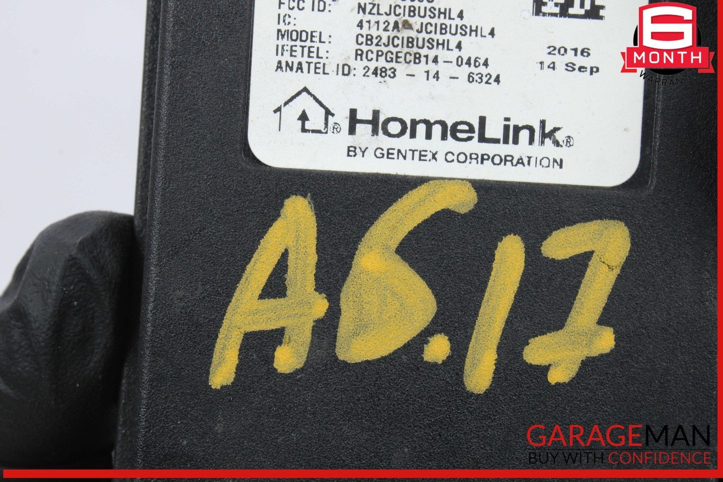 12-18 Audi A6 A7 Q5 SQ5 Garage Door Homelink Control Module Unit 4G0907410A OEM