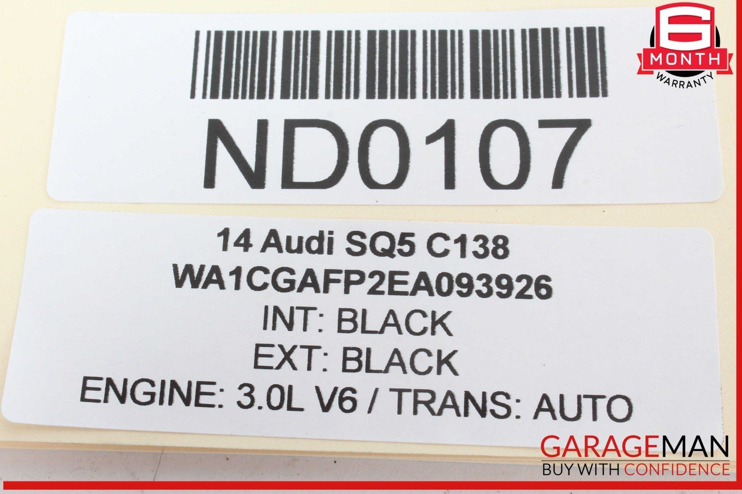 14-17 Audi SQ5 Front Right Passenger Side Door Lock Latch Actuator 8J1837016D