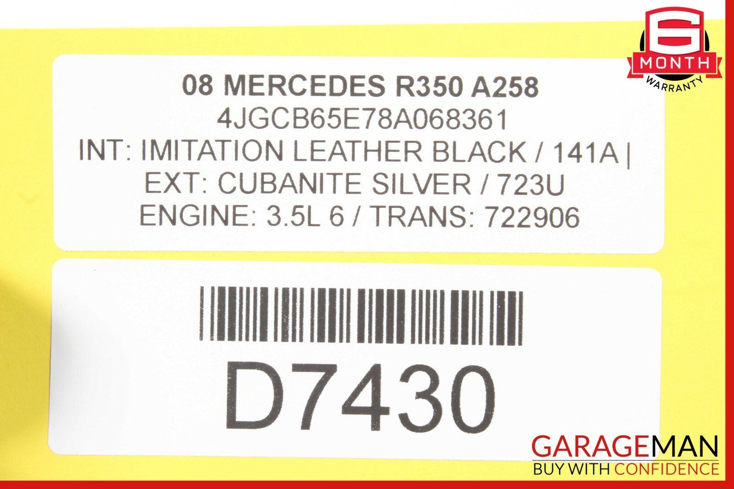 06-12 Mercedes W251 R350 Rear Right & Left Side Upper Lateral Control Arms Set