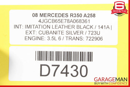 06-12 Mercedes W251 R350 Rear Right & Left Side Upper Lateral Control Arms Set