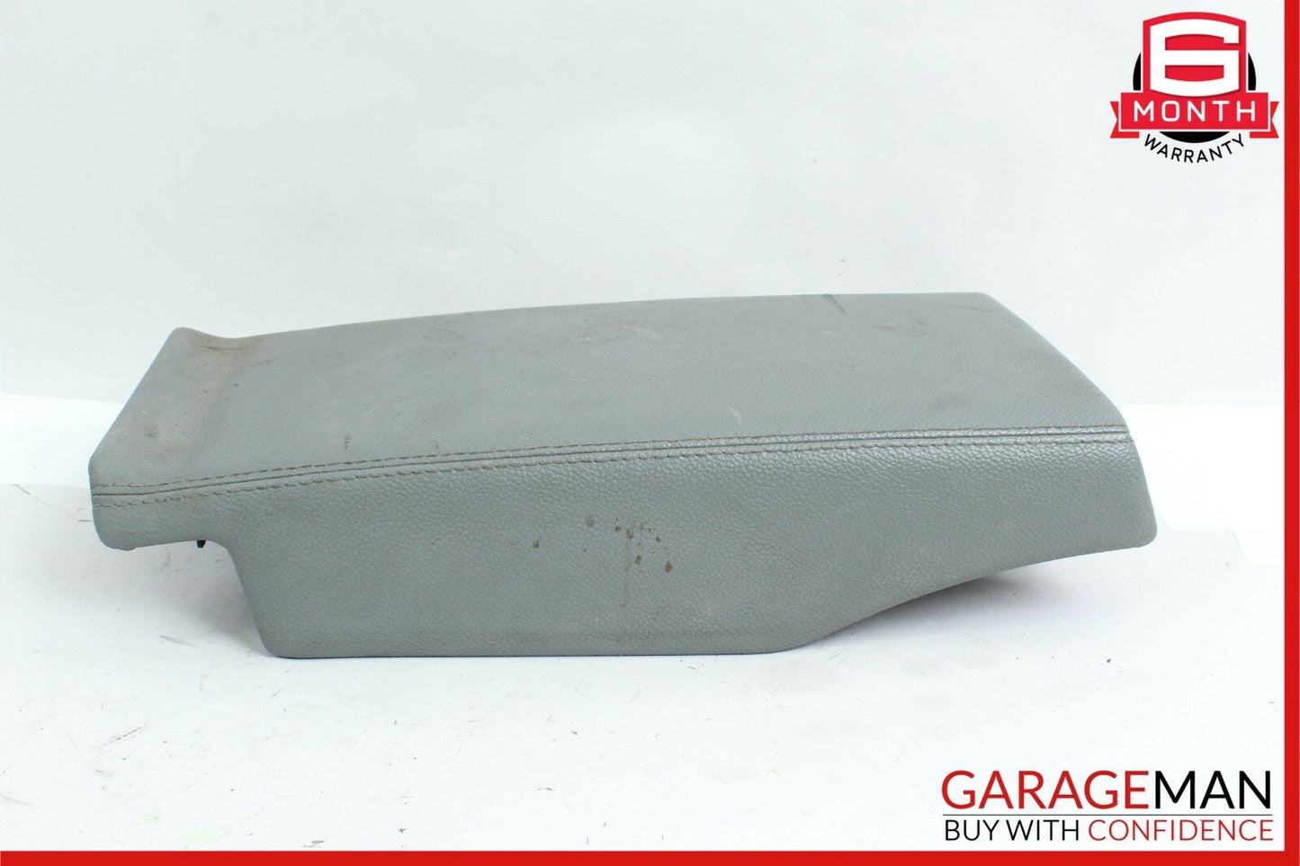 03-06 Mercedes R230 SL500 Center Console Rear Lid Cover Panel Leather Gray OEM