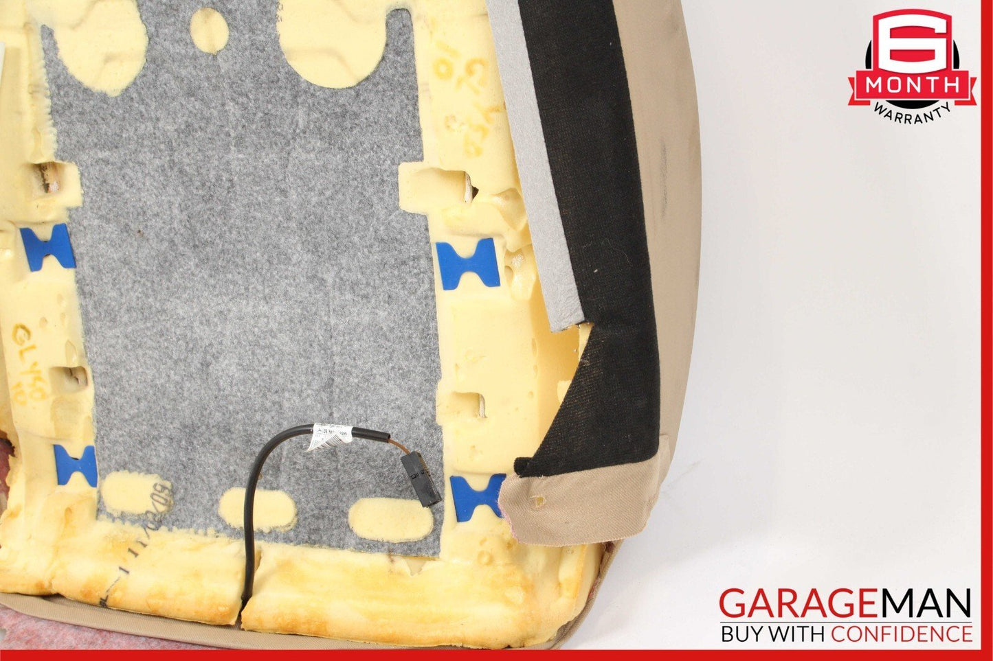 07-12 Mercedes GL450 Front Left Driver Side Top Upper Seat Cushion Cover Brown