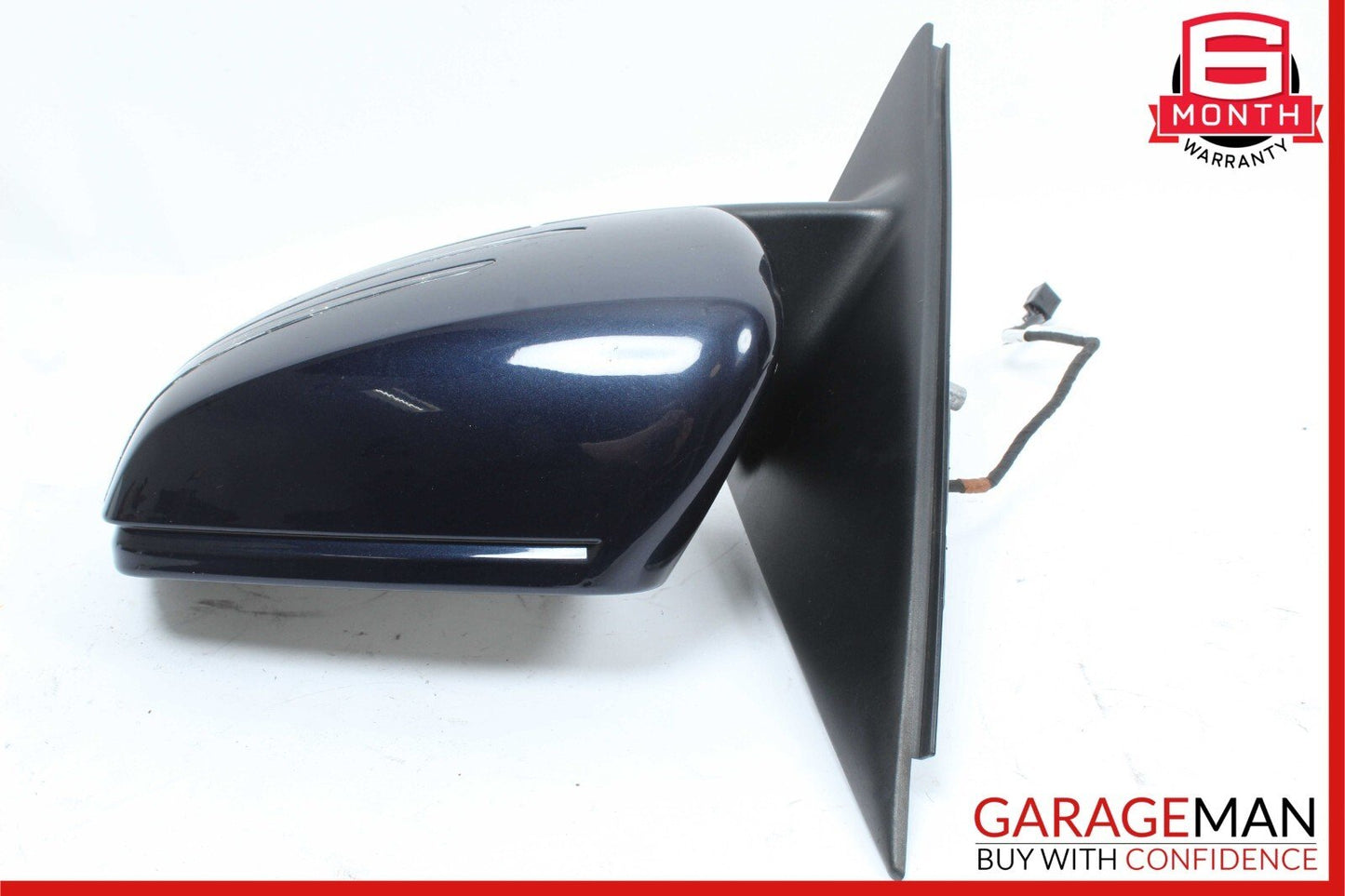 10-12 Mercedes X204 GLK350 Front Left Side Mirror Rear View Door Blue OEM