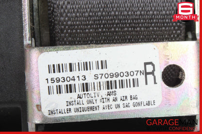 04-08 Cadillac XLR Right Side Seatbelt Seat Belt Retractor Black 19149856 OEM