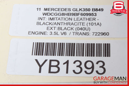 08-12 Mercedes X204 GLK350 4Matic AWD Engine Motor Wire Wiring Harness OEM