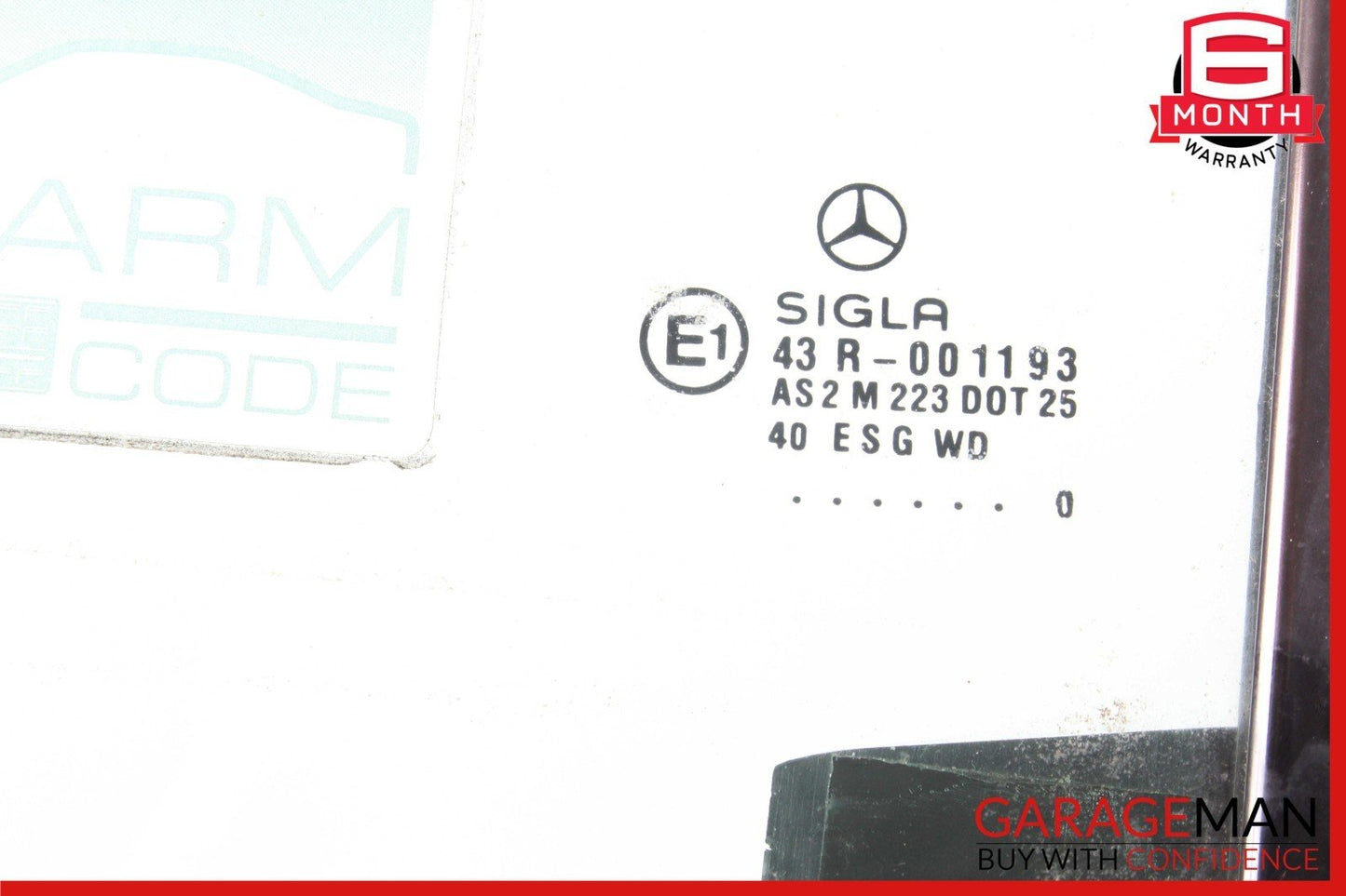 97-04 Mercedes R170 SLK230 Rear Right Side Quarter Window Glass w/ Motor OEM