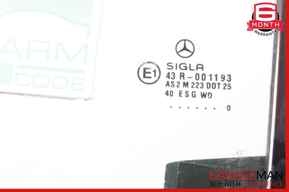 97-04 Mercedes R170 SLK230 Rear Right Side Quarter Window Glass w/ Motor OEM