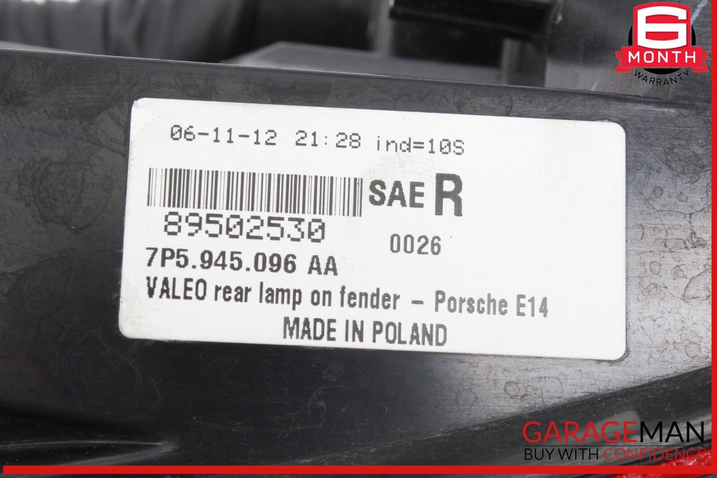 11-14 Porsche Cayenne S 958 Rear Right Passenger Side Outer Tail Light Lamp OEM
