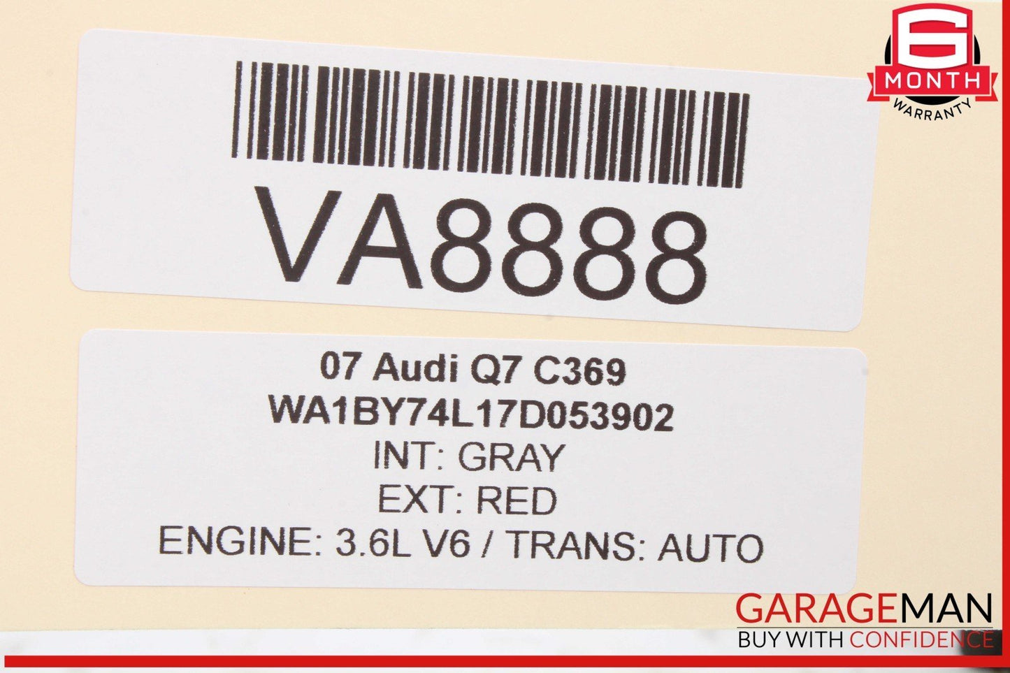 07-09 Audi Q7 Volkswagen Touareg 3.6L Engine Throttle Body 03H133062 OEM