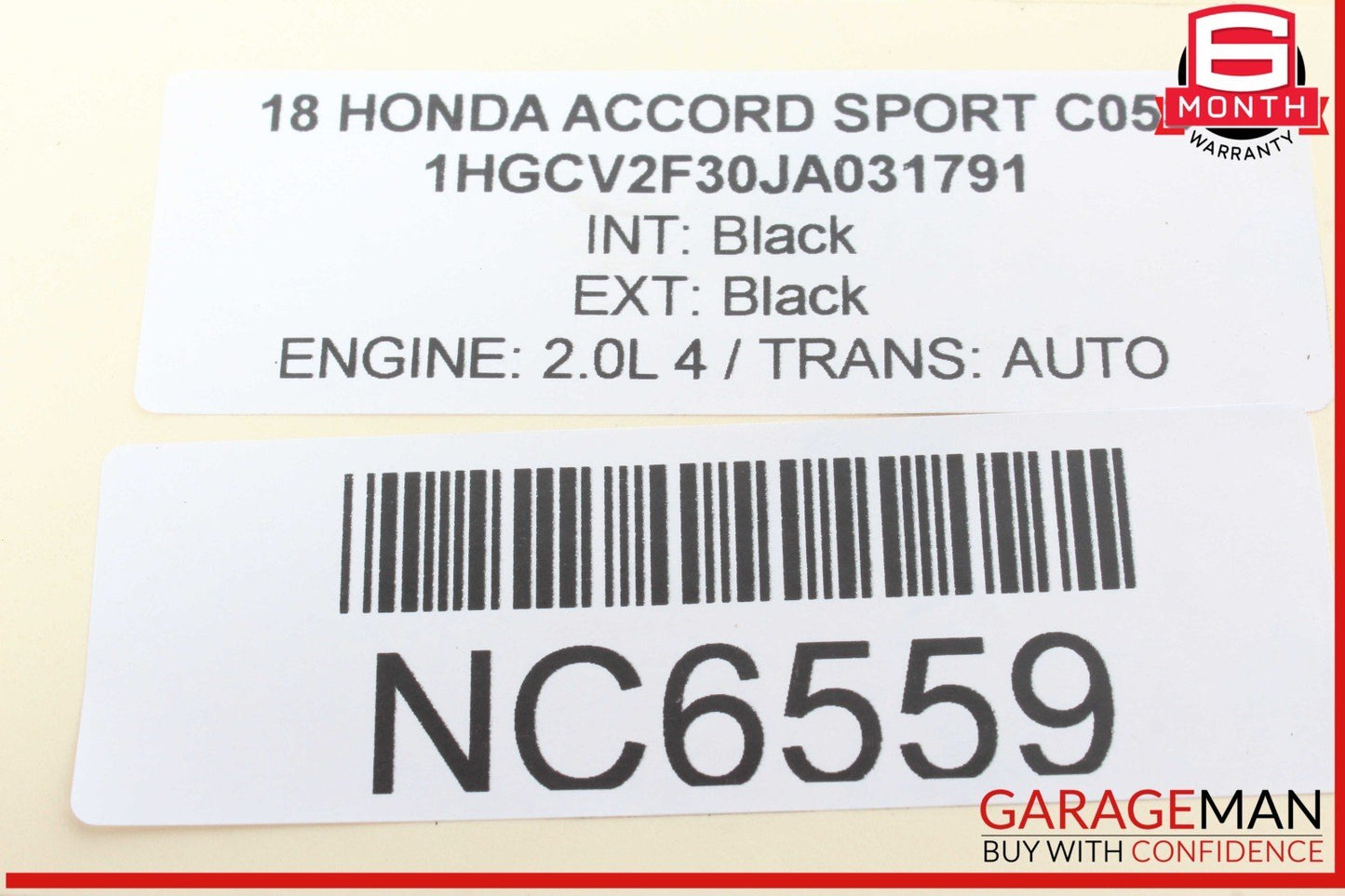 18-22 Honda Accord Sport Rear Left Driver Side Shock Strut Absorber OEM