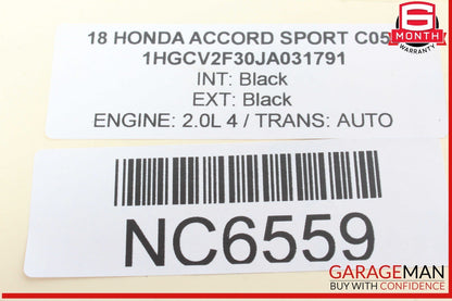 18-22 Honda Accord Sport Rear Left Driver Side Shock Strut Absorber OEM