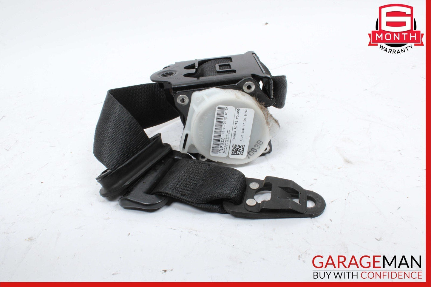 12-20 Mercedes R172 SLK350 Front Left Side Seat Belt Seatbelt Retractor Black