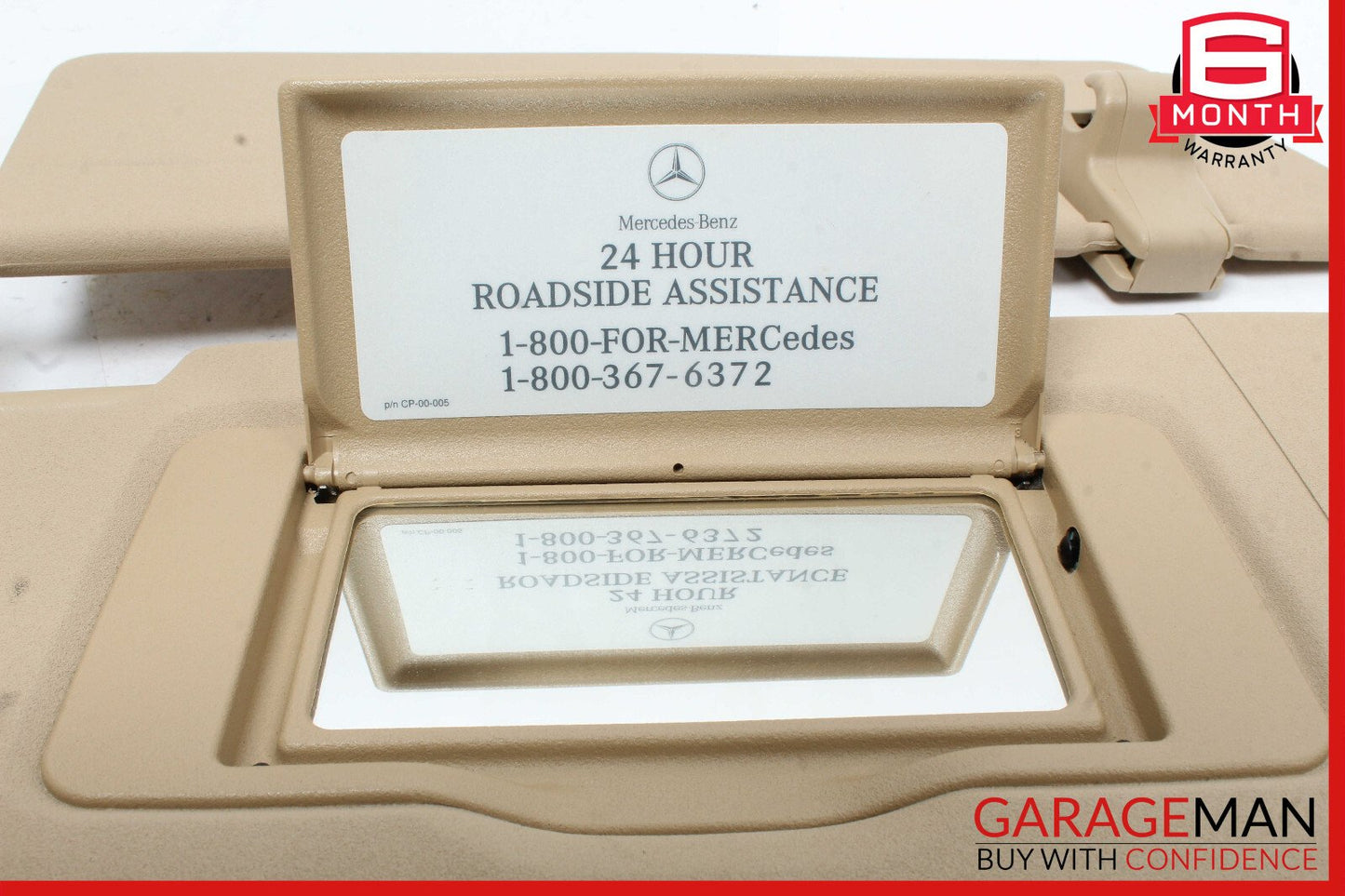 06-12 Mercedes X164 GL450 ML500 Sun Visor Sunvisor Left Driver Side Brown OEM