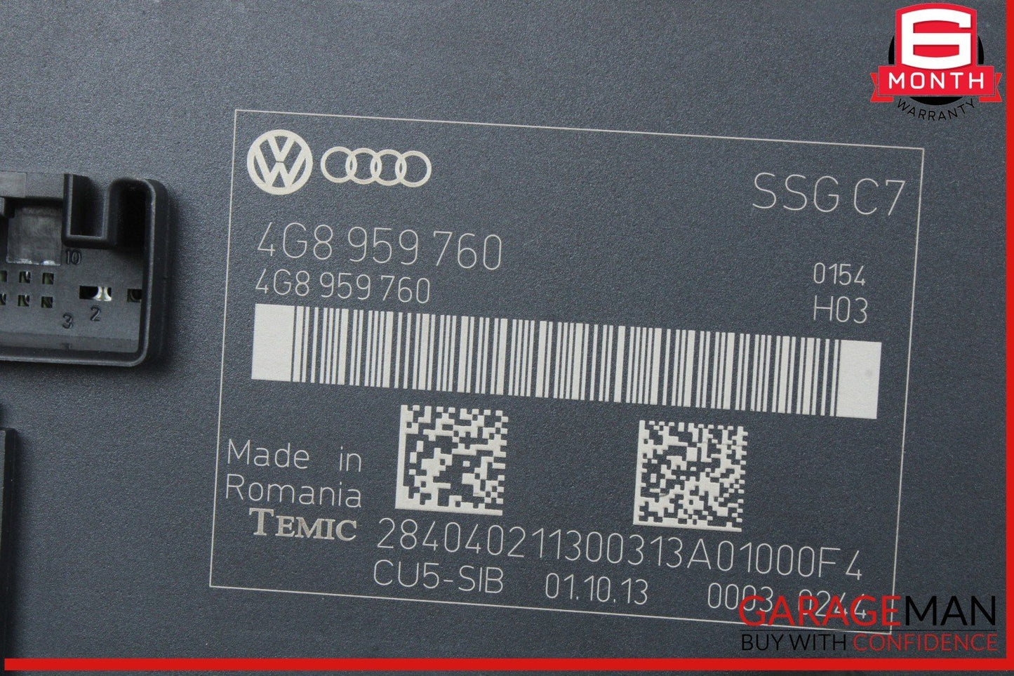 12-18 Audi A6 A7 Front Left Driver Side Seat Control Module Unit 4G8959760 OEM