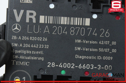 08-18 Mercedes W204 C300 C250 E400 Front Right Side Door Control Module OEM