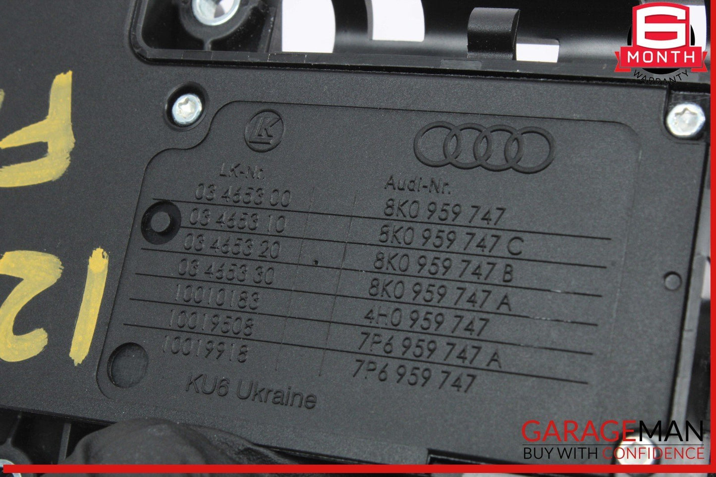 12-18 Audi S5 A5 SQ5 Front Left Driver Side Seat Adjustment Switch 8K0959747 OEM