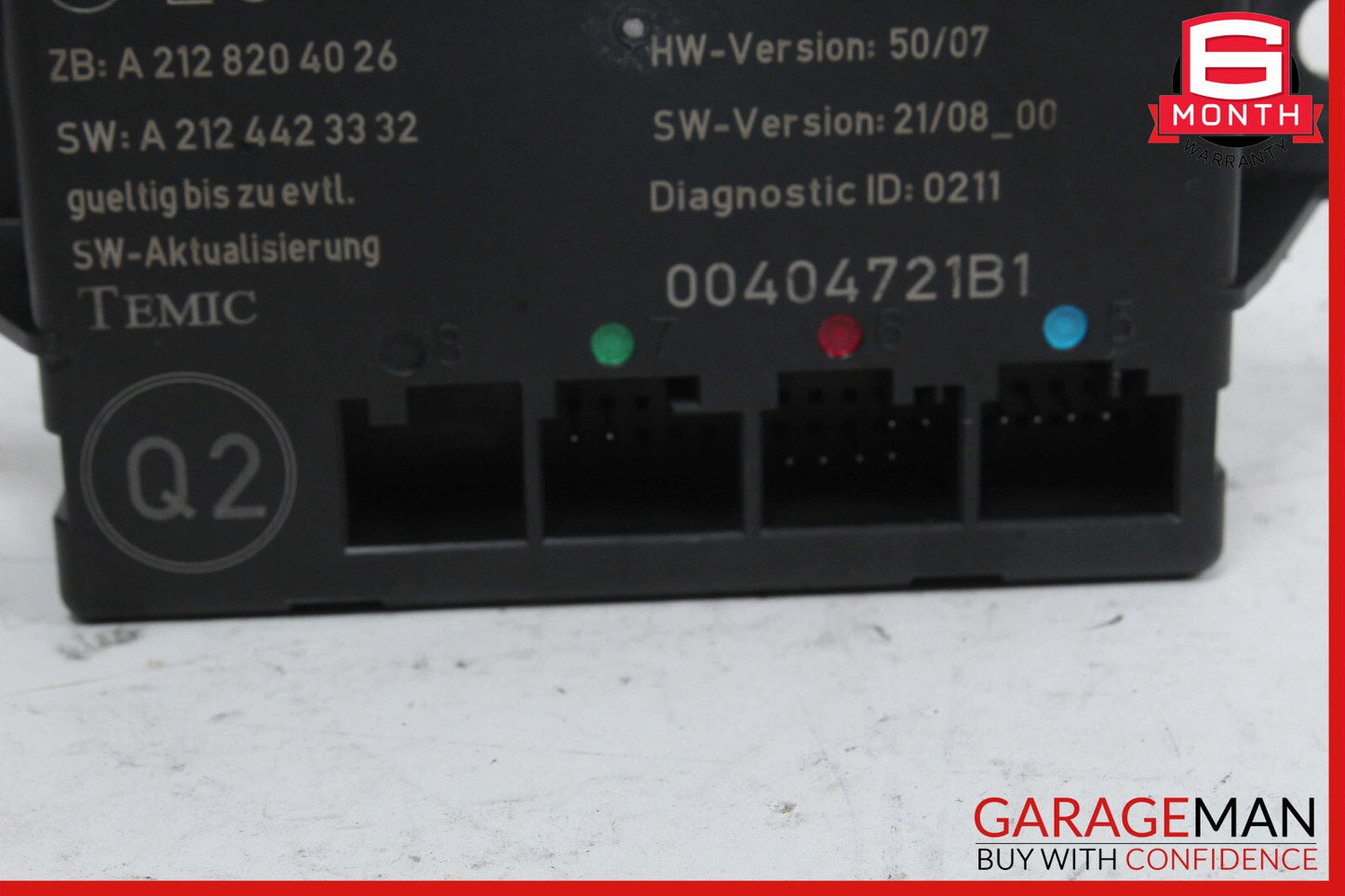 08-18 Mercedes W212 E350 GLK350 CLS550 Rear Right Side Door Control Module OEM