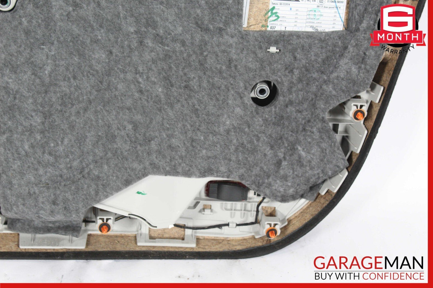 14-18 Mercedes W117 CLA250 Front Left Interior Door Trim Panel Cover Assy Gray