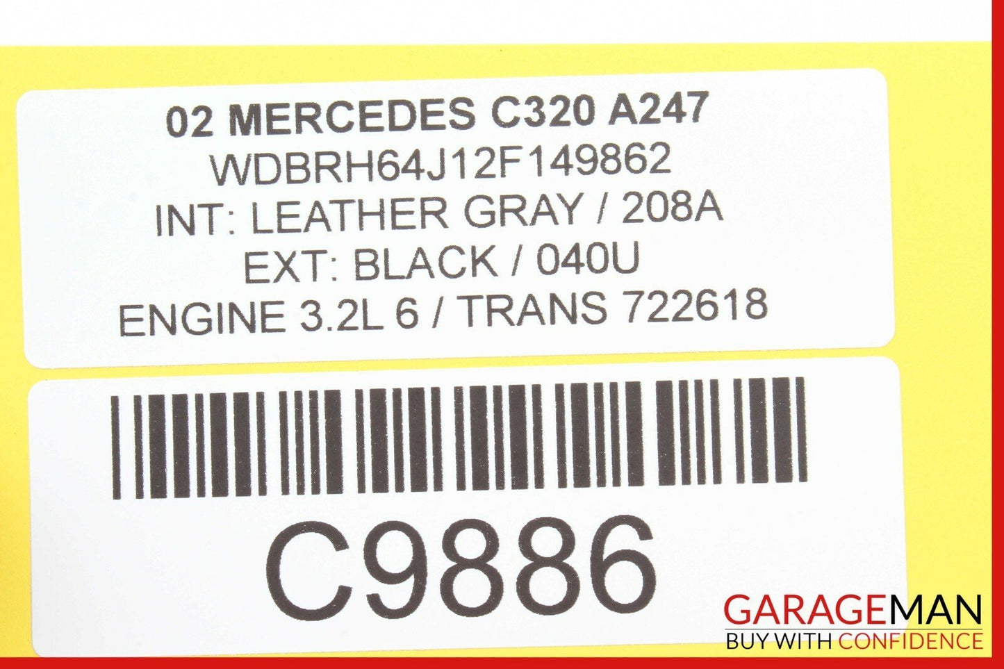 01-05 Mercedes W203 C320 Center ESP Hazard Control Switch Panel Assembly OEM